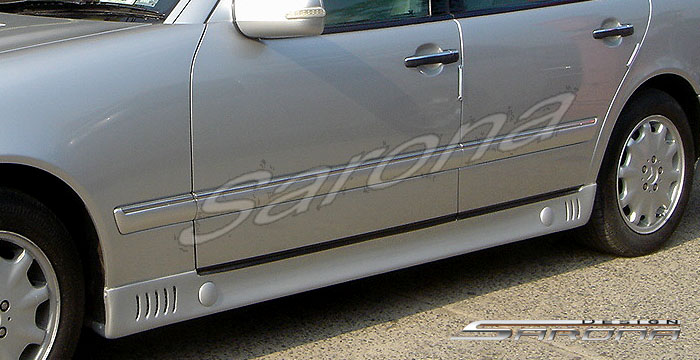 Custom Mercedes E Class  Sedan Side Skirts (1996 - 1999) - $590.00 (Part #MB-033-SS)